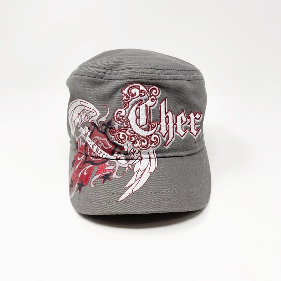 Cher Live Y2K Rare Vintage Women’s Cadet Cap Hat Singer Concert Memorabilia OS - Picture 2 of 9